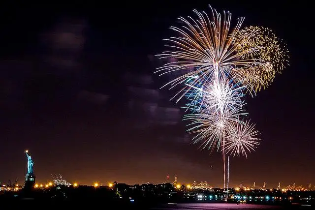 Ellis Island fireworks from June